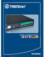 TRENDnet TPE-80WS - Web Smart PoE Switch Quick Installation Manual