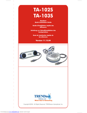 TRENDnet TA-103S Quick Installation Manual