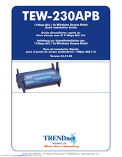 TRENDnet TEW-230APB Quick Installation Manual