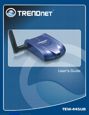 TRENDnet TEW-445UB User Manual
