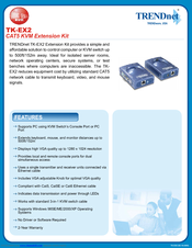 TRENDnet TK-EX2 Specifications