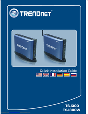 TRENDnet TS-I300 - NAS Server - ATA-133 Quick Installation Manual