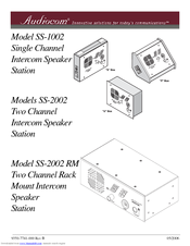 Audiocom SS-1002 User Manual