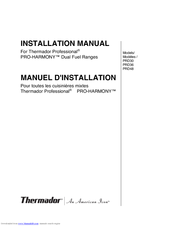 Thermador PRD366EHU Installation Manual