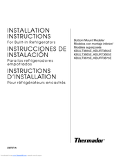 Thermador KBURT3675E Installation Instructions Manual