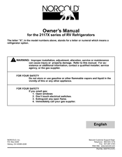 Norcold 2117IMD Owner's Manual
