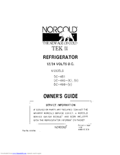 Norcold DC-440 Owner's Manual