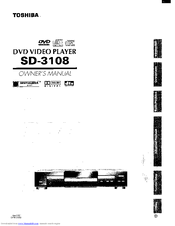 Toshiba SD-3108 Owner's Manual