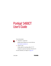 Toshiba 3490CT - Portege - PIII 700 MHz User Manual