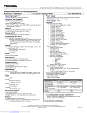 Toshiba C655-S5229 Specifications