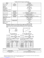 Toshiba TLP-S41U Specifications