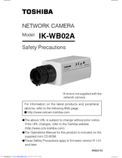 Toshiba IK-WB02A - PoE Network Camera User Manual