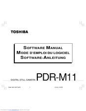 Toshiba PDR-M11 Software Manual