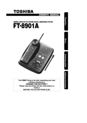 Toshiba FT-8901A Owner's Manual