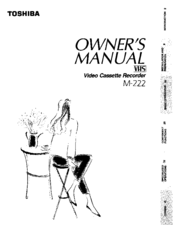 Toshiba M222 Owner's Manual