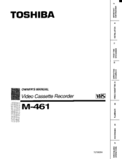 Toshiba M461 Owner's Manual