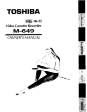 Toshiba M649 Owner's Manual