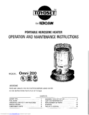Toyoset Omni 200 User Manual