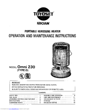 Toyoset Omni 230 Type D User Manual