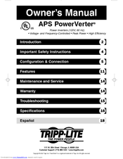 Tripp Lite APS 1024 INT Owner's Manual