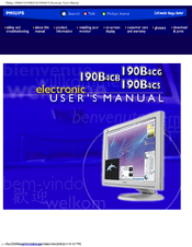 PHILIPS 190B4CB User Manual