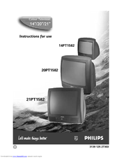 PHILIPS 21PT1582 Instructions For Use Manual