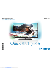 PHILIPS 55PFL6007T Quick Start Manual