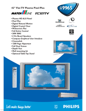 PHILIPS FlatTV Matchline 42PF9965/12S Brochure