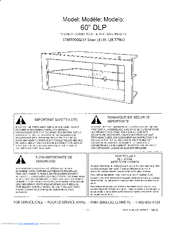 Philips 60PL9200D Assembly Manual