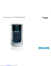 PHILIPS Xenium E-GSM 800/ User Manual