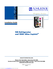 U-Line Wine Captain 15WC Installation Manual