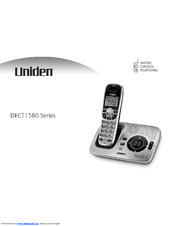 Uniden DECT1580 Series User Manual