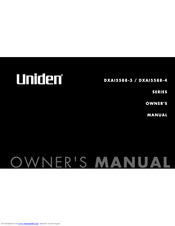 Uniden DXAI5588-3 Series Owner's Manual