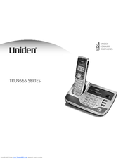 Uniden TRU9565-2 - TRU Cordless Phone User Manual