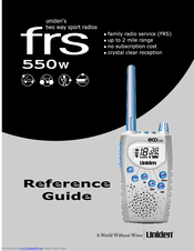 Uniden FRS550W Reference Manual