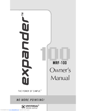 Universal Remote Expander MRF-100A Owner's Manual