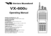 Vertex Standard VX-600U Operating Manual