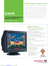 Viewsonic G90FB-2 Specification Sheet