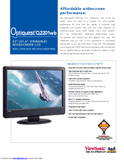 Viewsonic Q2201wb - Optiquest - 21.6