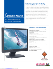 Viewsonic Optiquest Q22wb Specifications