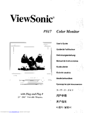 Viewsonic P817 User Manual