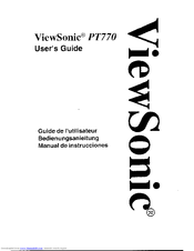 Viewsonic PR770-1 User Manual