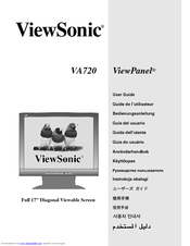 Viewsonic ViewPanel VA720 User Manual