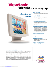 Viewsonic ViewPanel VP140 Specifications