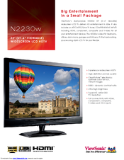 Viewsonic N2230w - LCD TV - 720p Specifications