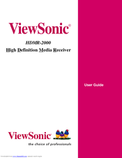 Viewsonic HDMR-2000 User Manual