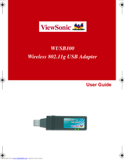 Viewsonic WUSB 100 User Manual