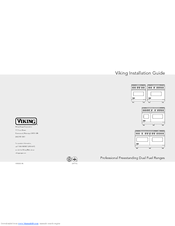 Viking Professional Custom VDSC536T4QSS Installation Manual