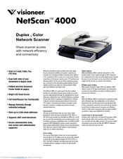 Visioneer NETSCAN 4000 Specifications