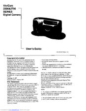 Vivitar Vivicam 2700 Series User Manual